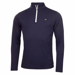 Calvin Klein Mens 2025 Westgate Half Zip Lightweight Insulated Golf Sweater - XL, Navy