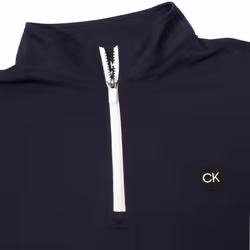 Calvin Klein Mens 2025 Westgate Half Zip Lightweight Insulated Golf Sweater - XXL, Navy