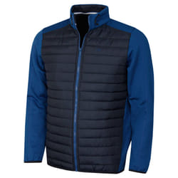 Calvin Klein Mens 2025 CK Hybrid Insulate Lightweight Golf Jacket - XXXXL, Dresden Blue/Navy