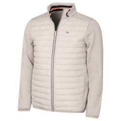 Calvin Klein Mens CK Hybrid Insulate Lightweight Golf Jacket - XL, Parchment