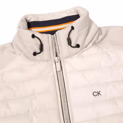 Calvin Klein Mens 2025 CK Hybrid Insulate Lightweight Golf Jacket - XXXXL, Parchment