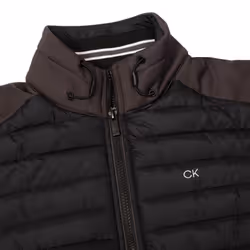 Calvin Klein Mens 2025 CK Hybrid Insulate Lightweight Golf Jacket - XXXXL, Storm/Black