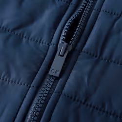 Calvin Klein Mens Hybrid Quilted Fleece Funnel Neck Jacket - S, North Sea