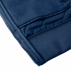 Calvin Klein Mens Hybrid Quilted Fleece Funnel Neck Jacket - S, North Sea