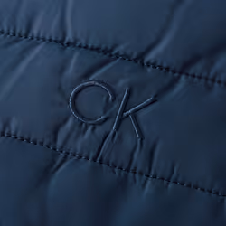 Calvin Klein Mens Hybrid Quilted Fleece Funnel Neck Jacket - XXL, North Sea