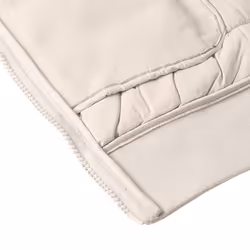 Calvin Klein Mens Hybrid Quilted Fleece Funnel Neck Jacket - L, Parchment