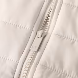 Calvin Klein Mens Hybrid Quilted Fleece Funnel Neck Jacket - XL, Parchment