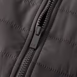 Calvin Klein Mens Hybrid Quilted Fleece Funnel Neck Jacket - XXL, Storm
