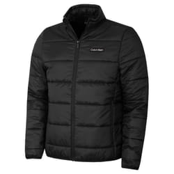 Calvin Klein Mens Adventure Full Zip Packable Padded Jacket - M, Black