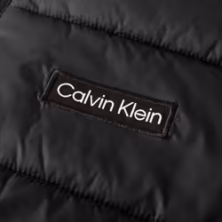 Calvin Klein Mens Adventure Full Zip Packable Padded Jacket - S, Black