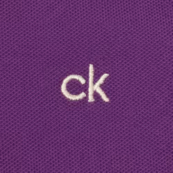 Calvin Klein Mens 2025 Campus 3 Button Ribbed Collar Golf Polo Shirt - XXXXL, Purple