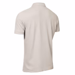 Calvin Klein Mens 2025 Campus 3 Button Ribbed Collar Golf Polo Shirt - M, Silver