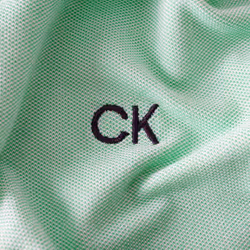 Calvin Klein Mens 2025 Prep Campus Oxford Pique Golf Polo Shirt - L, Fresh Mint