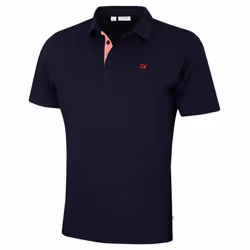 Calvin Klein Mens 2025 Prep Campus Oxford Pique Golf Polo Shirt - L, Solid Navy