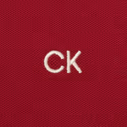 Calvin Klein Mens 2025 Campus 3 Button Ribbed Collar Golf Polo Shirt - XXXXXL, Burgundy Sport