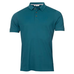 Calvin Klein Mens 2025 North Coast Moisture Wicking Golf Polo Shirt - L, Petrol