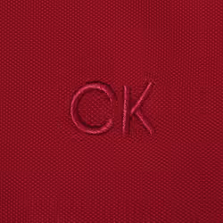 Calvin Klein Mens 2025 Long Sleeve Stretch Campus Golf Polo Shirt - S, Burgundy