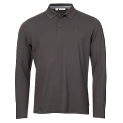 Calvin Klein Mens 2025 Long Sleeve Stretch Campus Golf Polo Shirt - XXL, Charcoal