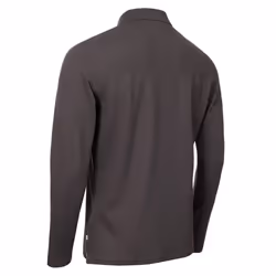 Calvin Klein Mens 2025 Long Sleeve Stretch Campus Golf Polo Shirt - XXL, Charcoal