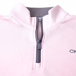 Calvin Klein Mens 2025 Rocky Half Zip Supersoft Stretch Golf Sweater - XXXXL, Baby Pink