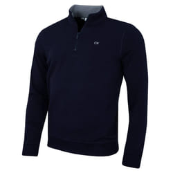 Calvin Klein Mens 2025 Rocky Half Zip Supersoft Stretch Golf Sweater - S, Navy
