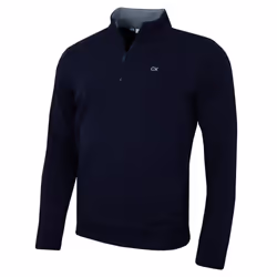 Calvin Klein Mens 2025 Rocky Half Zip Supersoft Stretch Golf Sweater - XL, Navy