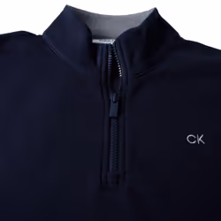 Calvin Klein Mens 2025 Rocky Half Zip Supersoft Stretch Golf Sweater - XL, Navy