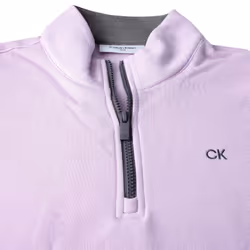 Calvin Klein Mens 2025 Rocky Half Zip Supersoft Stretch Golf Sweater - XXXXXL, Pale Lilac