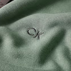 Calvin Klein Mens 2025 Rocky Half Zip Supersoft Stretch Golf Sweater - L, Sage