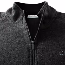 Calvin Klein Mens 2025 Polar Fleece 1/2 Zip Stretch Golf Sweater - XXXL, Charcoal Marl