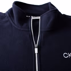 Calvin Klein Mens 2025 Polar Fleece 1/2 Zip Stretch Golf Sweater - XL, Navy