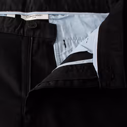 Calvin Klein Mens 2025 Campus Chino Lightweight Stretch Golf Shorts - 32, Black