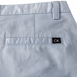 Calvin Klein Mens 2025 Campus Chino Lightweight Stretch Golf Shorts - 36, Ice Blue