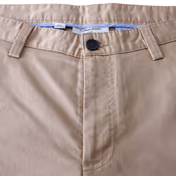 Calvin Klein Mens 2025 Campus Chino Lightweight Stretch Golf Shorts - 36, Khaki