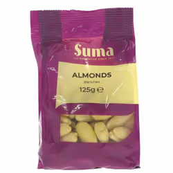 Suma Almonds - blanched 125g (Pack of 6)
