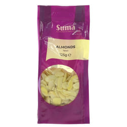 Suma Almonds - flaked 125g (Pack of 6)
