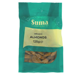 Suma Almonds - organic 125g ( pack of 6 )