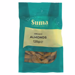 Suma Almonds - organic 125g ( pack of 6 )