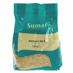 Suma Rice-short grain brown organic - 500g ( pack of 6 )