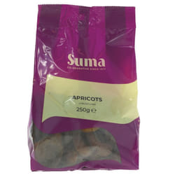 Suma Apricots - unsulphured 250g (Pack of 6)