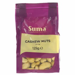 Suma Cashew - Whole 125g (Pack of 6)