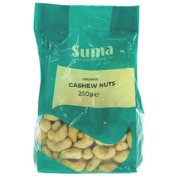 Suma Cashews whole - organic -250g ( pack of 6 )