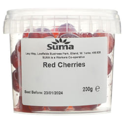 Suma Cherries Glace - Bright Red - 200g ( pack of 6 )