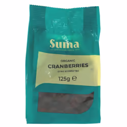 Suma Cranberries - Organic 125g (Pack of 6)