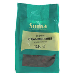 Suma Cranberries - Organic 125g (Pack of 6)