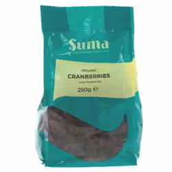 Suma Cranberries - organic -250g ( pack of 6 )