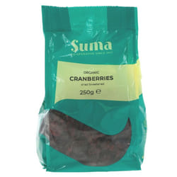 Suma Cranberries - organic -250g ( pack of 6 )