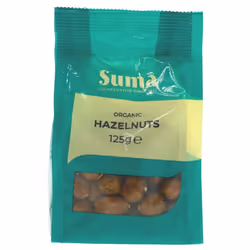 Suma Hazelnuts - organic -125g ( pack of 6 )