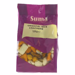 Suma Oriental Rice Crackers 125g (Pack of 6)