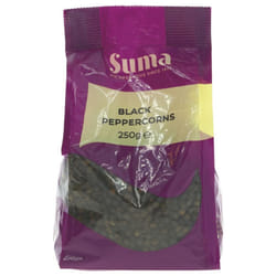 Suma Peppercorns - Black 250g (Pack of 6)